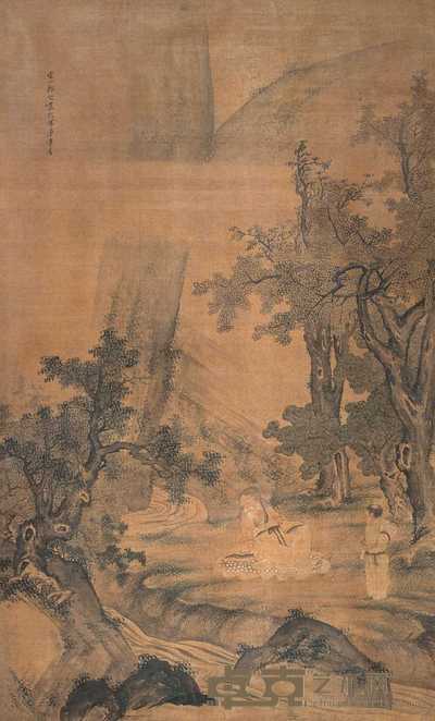 郑岱 临溪观韵 立轴 159×96cm